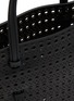 Detail View - Click To Enlarge - ALAÏA - Mina N/S Perforated Leather Tote Bag