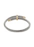 Back View - Click To Enlarge - JOHN HARDY - Classic Chain Diamond 14K Gold Sterling Silver Bypass Flex Cuff — Size S-M