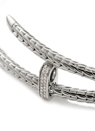 Detail View - Click To Enlarge - JOHN HARDY - Classic Chain Diamond Sterling Silver Coil Necklace — Size 13