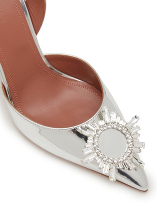 Detail View - Click To Enlarge - AMINA MUADDI - Begum 95 Leather Slingback Heels