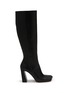Main View - Click To Enlarge - AMINA MUADDI - Marine 95 Leather Knee High Boots
