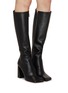 Figure View - Click To Enlarge - AMINA MUADDI - Marine 95 Leather Knee High Boots
