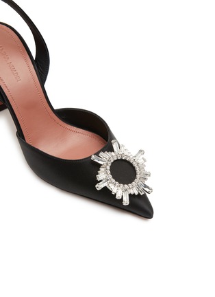 Detail View - Click To Enlarge - AMINA MUADDI - Begum 70 Leather Slingback Heels