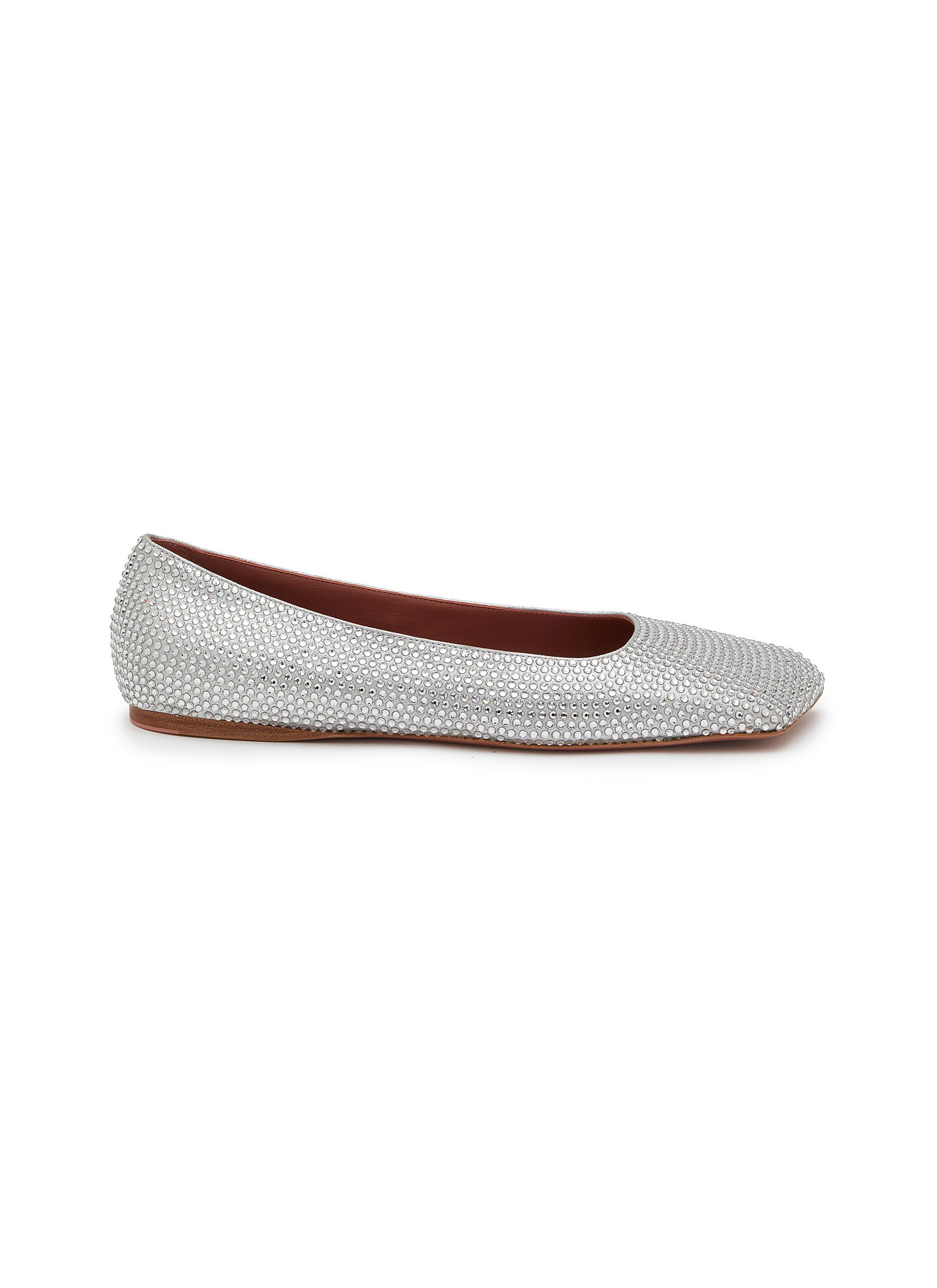 Ane Crystal Suede Flats