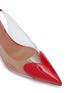 Detail View - Click To Enlarge - ALAÏA - Le Coeur 55 Patent Leather And PU Slingback Pumps