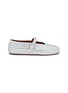 Main View - Click To Enlarge - ALAÏA - Nappa Leather Crystal Embellished Ballerina Flats With Strap