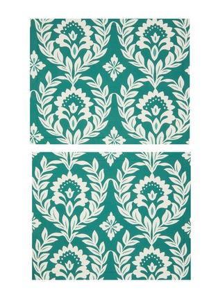 Main View - Click To Enlarge - LA DOUBLEJ - Green Garland Tablemat — Set Of 2