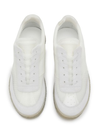 Detail View - Click To Enlarge - MM6 MAISON MARGIELA - Suede Panel Low Top Sneakers