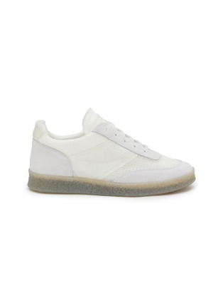 Main View - Click To Enlarge - MM6 MAISON MARGIELA - Suede Panel Low Top Sneakers