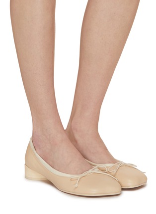 Figure View - Click To Enlarge - MM6 MAISON MARGIELA - Leather Ballerina Flats