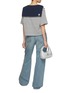 Figure View - Click To Enlarge - LUCKY MARCHÉ - Sailor Collar Striped T-Shirt