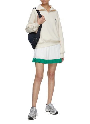 Figure View - Click To Enlarge - LUCKY MARCHÉ - Le Match Essential Half Zip Sweater