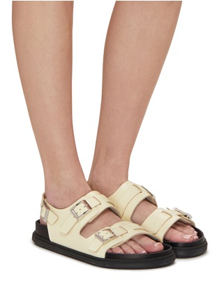 Figure View - Click To Enlarge - BIRKENSTOCK - Cannes Leather Slingback Sandals