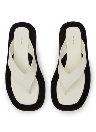 Figure View - Click To Enlarge - THE ROW - Ginza Velvet Leather Sandals
