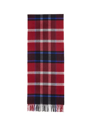 Detail View - Click To Enlarge - JOHNSTONS OF ELGIN - Sport Chequered Wool Scarf