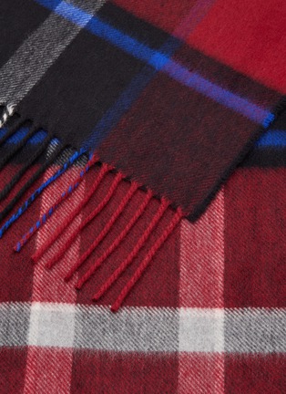 Detail View - Click To Enlarge - JOHNSTONS OF ELGIN - Sport Chequered Wool Scarf