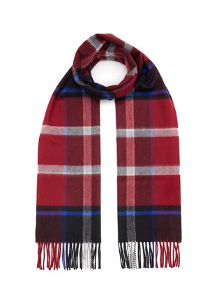 Main View - Click To Enlarge - JOHNSTONS OF ELGIN - Sport Chequered Wool Scarf