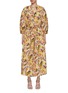Main View - Click To Enlarge - NACKIYÉ - V-Neck Pin Bow Sash Kaftan Dress