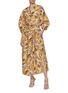 Figure View - Click To Enlarge - NACKIYÉ - V-Neck Pin Bow Sash Kaftan Dress