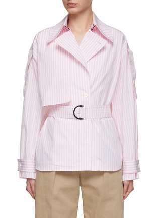Main View - Click To Enlarge - NACKIYÉ - Trench Style Shirt With Belt