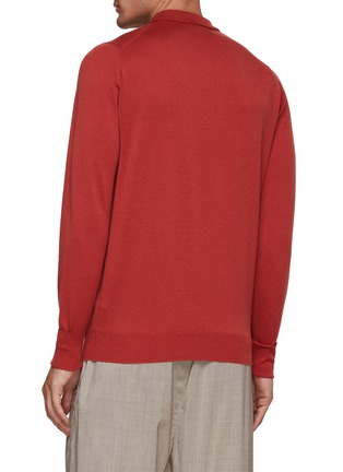 Back View - Click To Enlarge - JOHN SMEDLEY - Cotswold Wool Polo Shirt