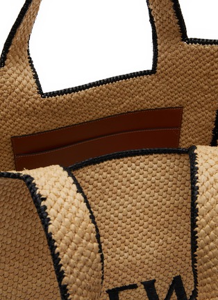 Detail View - Click To Enlarge - LOEWE - Large Raffia Tote Bag