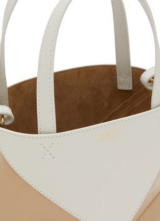 Detail View - Click To Enlarge - LOEWE - Mini Puzzle Fold Bicolour Leather Tote Bag