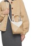 Figure View - Click To Enlarge - LOEWE - Mini Puzzle Fold Bicolour Leather Tote Bag