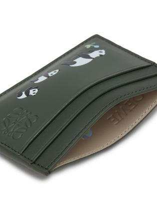 Detail View - Click To Enlarge - LOEWE - x Suna Fujita Panda Leather Cardholder
