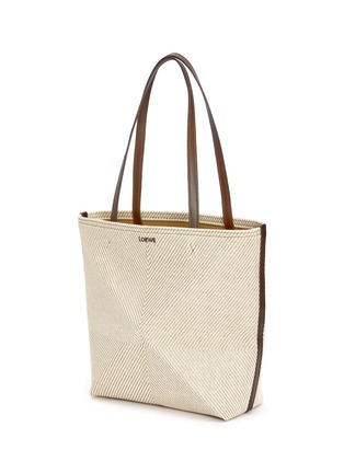 Detail View - Click To Enlarge - LOEWE - Medium Puzzle Fold Canvas Tote Bag