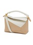 Main View - Click To Enlarge - LOEWE - Small Puzzle Edge Bicolour Leather Bag