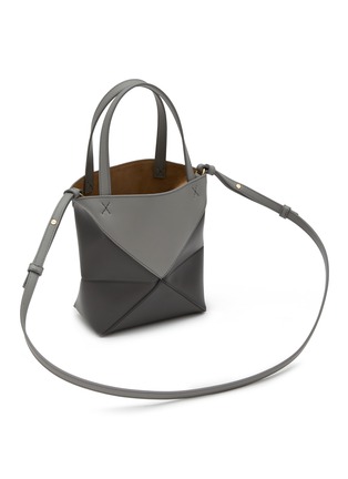 Detail View - Click To Enlarge - LOEWE - Mini Puzzle Fold Bicolour Leather Tote Bag
