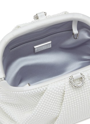 Detail View - Click To Enlarge - JUDITH LEIBER - Gemma Fullbead Pearl Clutch Bag