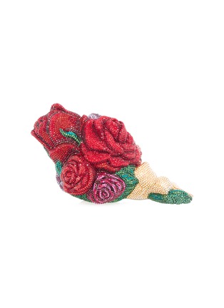 Detail View - Click To Enlarge - JUDITH LEIBER - Corsage Red Roses Clutch Bag