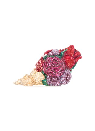 Main View - Click To Enlarge - JUDITH LEIBER - Corsage Red Roses Clutch Bag