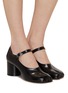 Figure View - Click To Enlarge - MAISON MARGIELA - Tabi 60 Leather Mary Jane Pumps