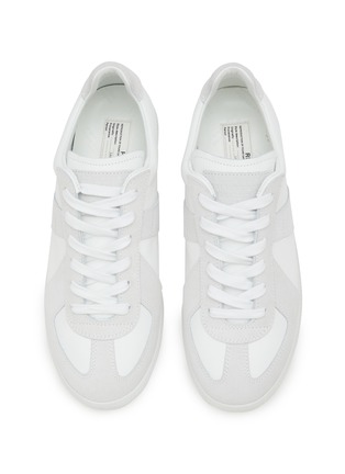 Detail View - Click To Enlarge - MAISON MARGIELA - Replica Leather Suede Sneakers