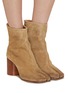 Figure View - Click To Enlarge - MAISON MARGIELA - Tabi 80 Suede Ankle Boots