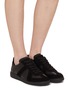 Figure View - Click To Enlarge - MAISON MARGIELA - Replica Suede Leather Sneakers
