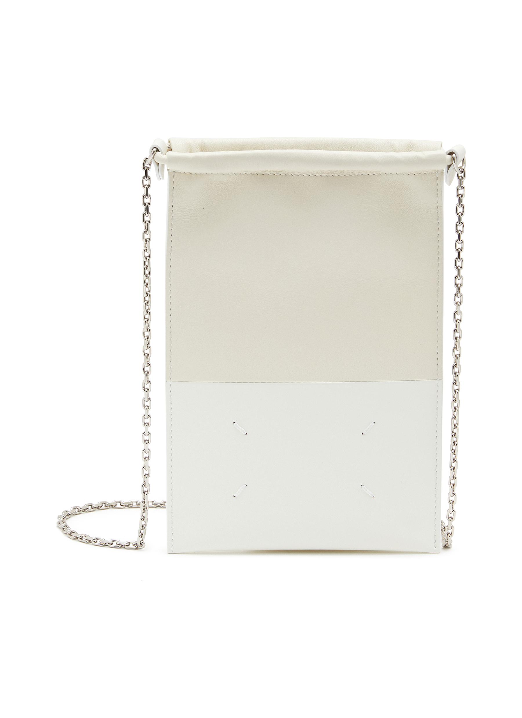 MAISON MARGIELA | Drawstring Leather Phone Neck Pouch | Women 