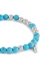 Detail View - Click To Enlarge - NUMBERING - Turquoise Plated Brass Bracelet