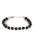 Main View - Click To Enlarge - NUMBERING - Onyx Plated Brass Safety Pin Bracelet