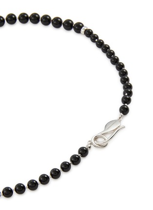 Detail View - Click To Enlarge - NUMBERING - Onyx Plated Sterling Silver Necklace