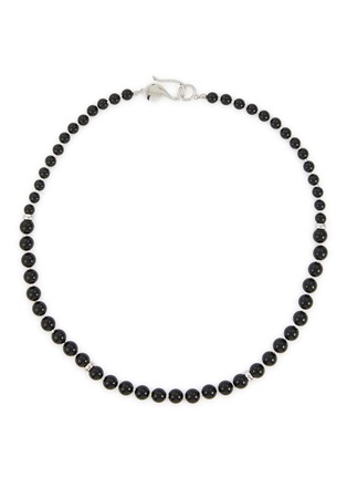Main View - Click To Enlarge - NUMBERING - Onyx Plated Sterling Silver Necklace