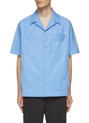 Main View - Click To Enlarge - VALENTINO GARAVANI - Chest Pocket Short Sleeve Shirt
