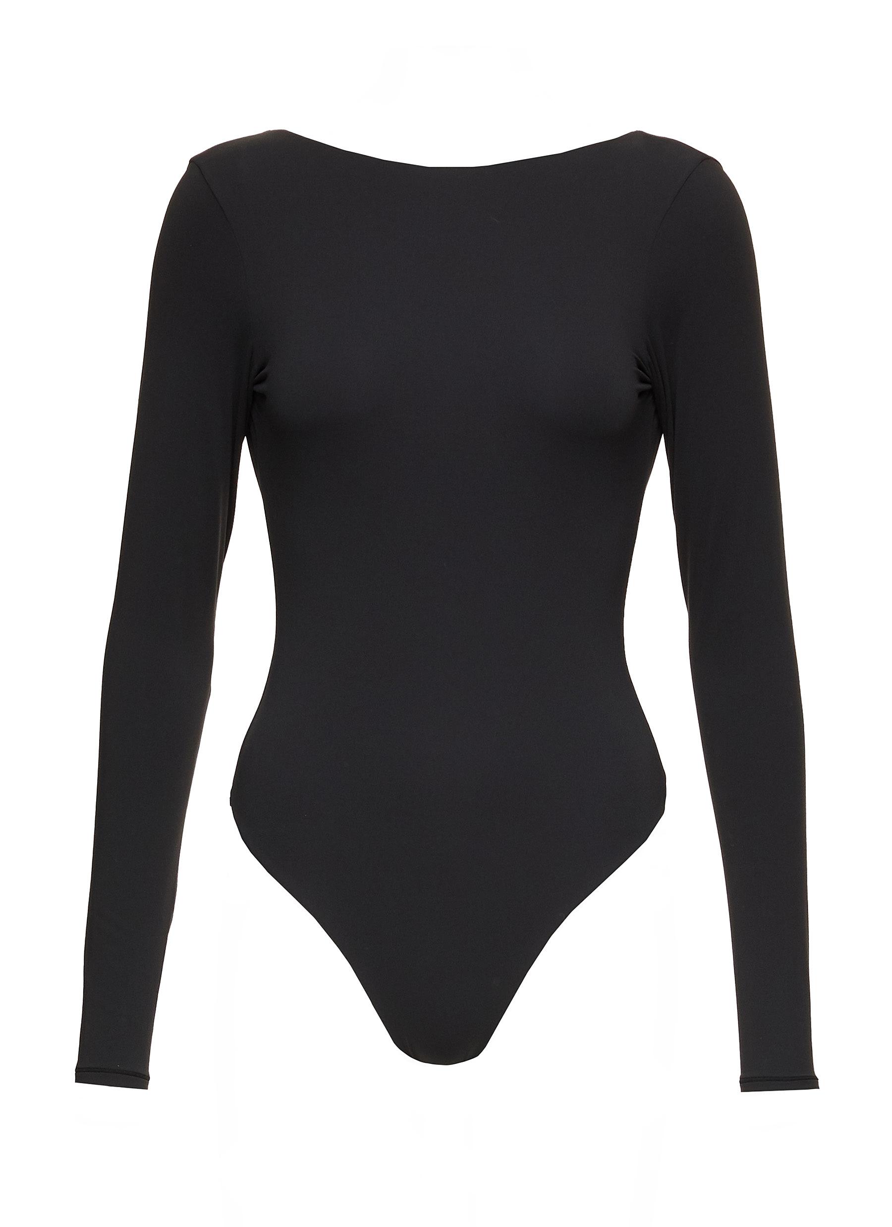FITS EVERYBODY LONG SLEEVE LOW BACK BODYSUIT | SAPPHIRE