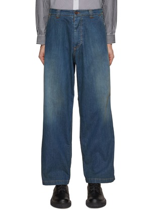 Main View - Click To Enlarge - MAISON MARGIELA - Medium Wash Side Pocket Jeans