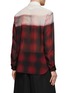 Back View - Click To Enlarge - MAISON MARGIELA - Contrast Patterned Yoke Checkered Shirt