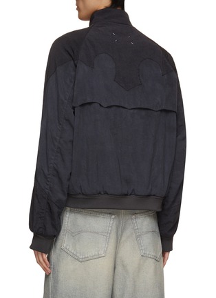 Back View - Click To Enlarge - MAISON MARGIELA - Western Yoke Patchwork Stand Collar Jacket
