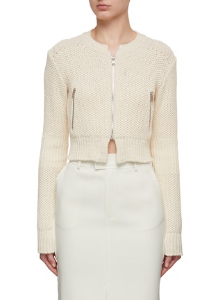 Main View - Click To Enlarge - RECTO - Chunky Knit Cropped Cardigan